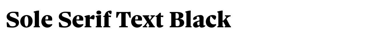 Sole Serif Text Black image
